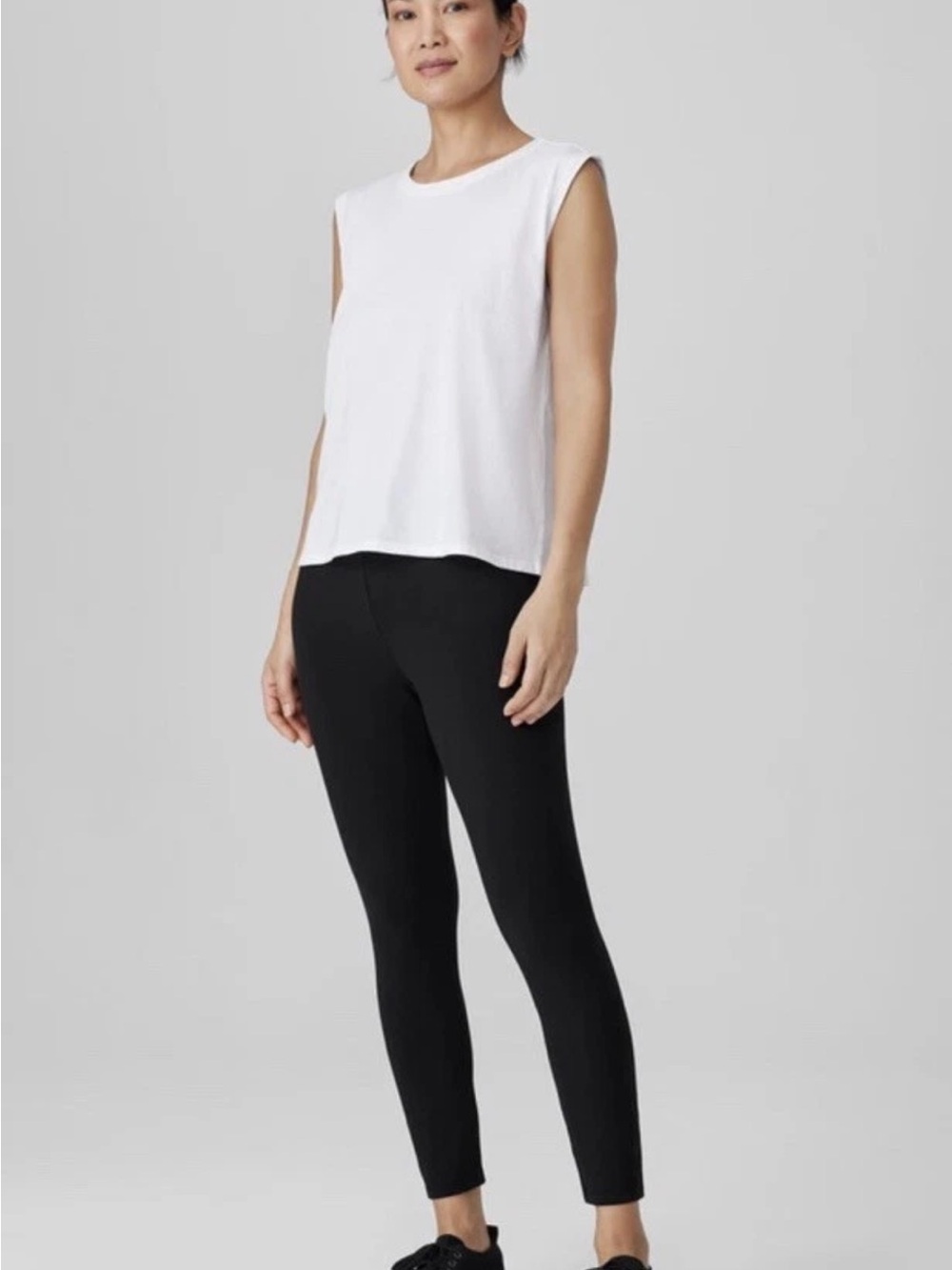 Eileen fisher Lightweight Cotton Stretch Jersey Leggings